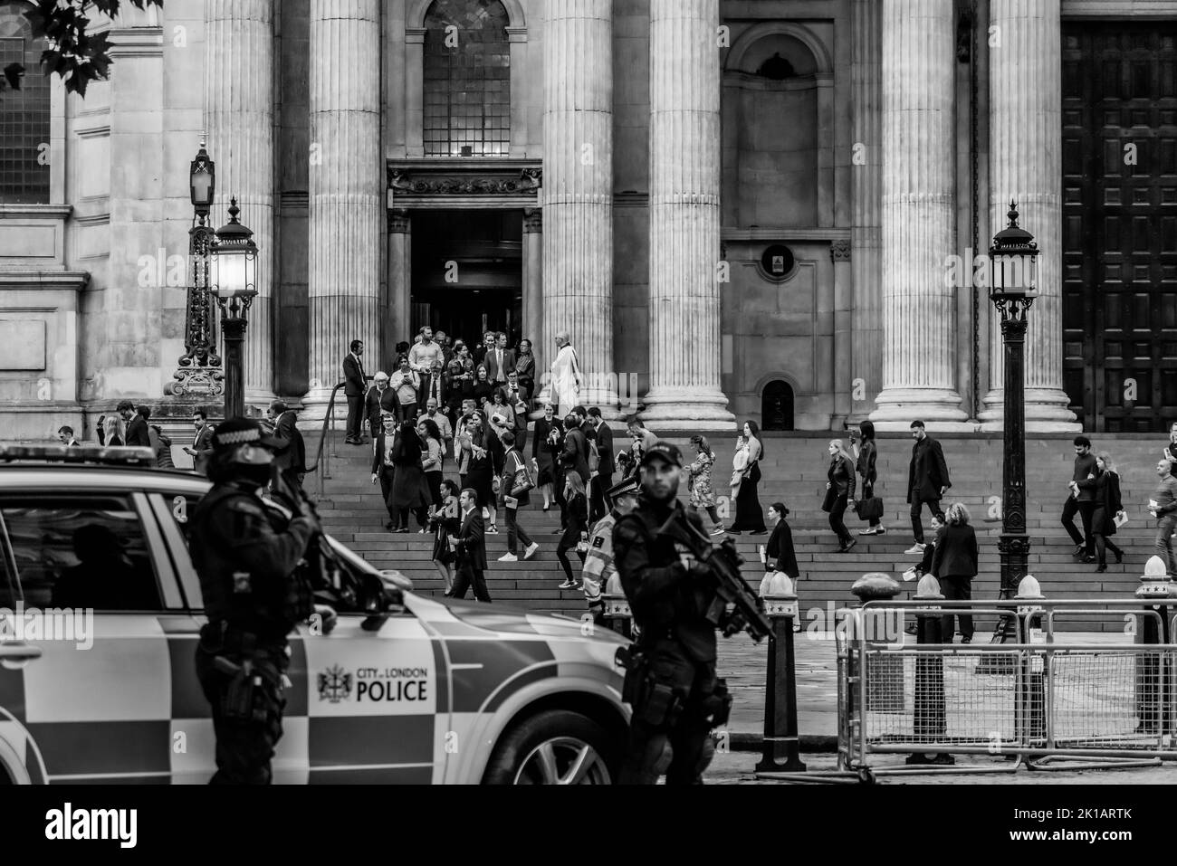 Autour de Londres pendant la période de deuil de la reine Elizabeth II Banque D'Images