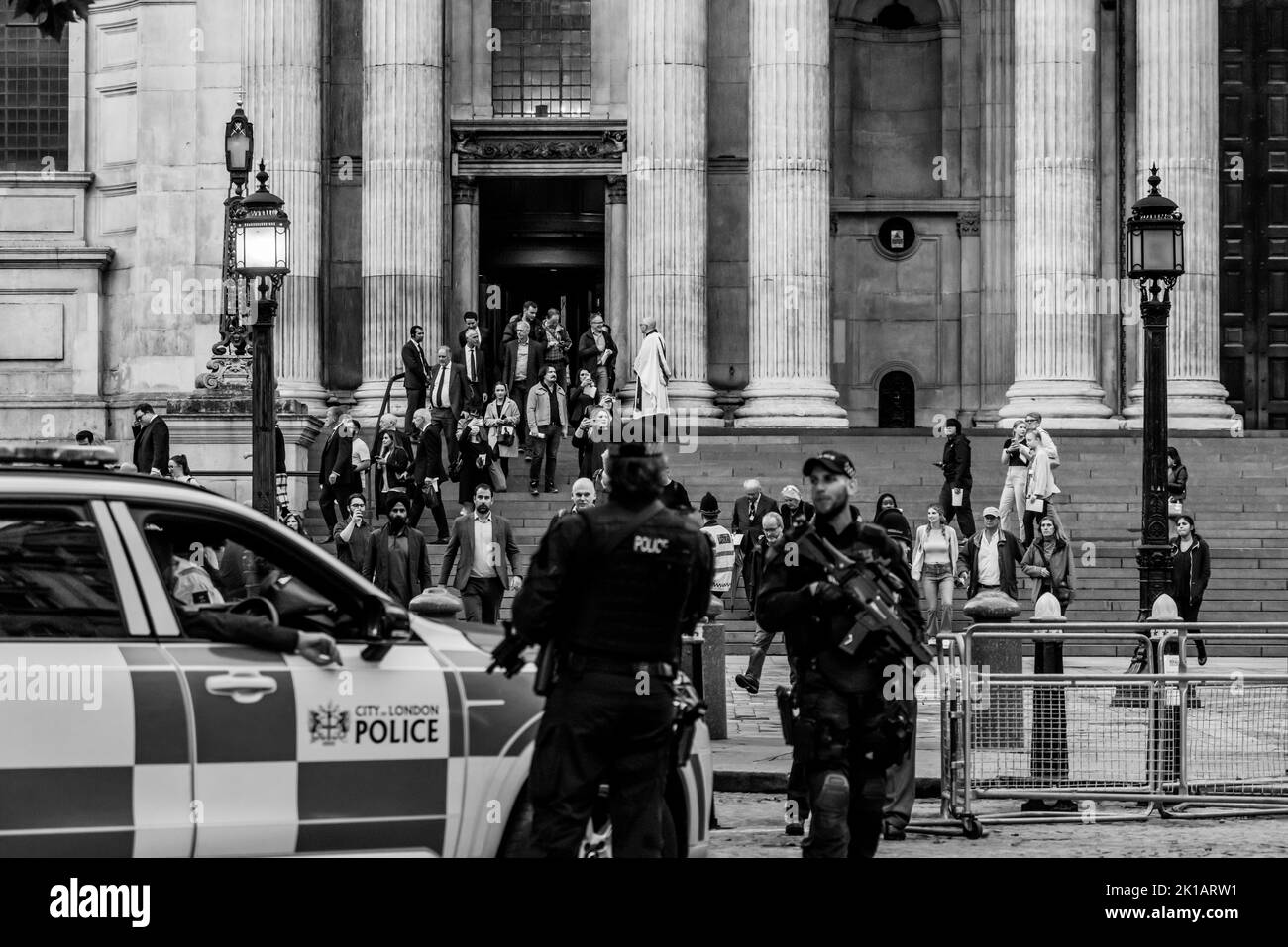 Autour de Londres pendant la période de deuil de la reine Elizabeth II Banque D'Images