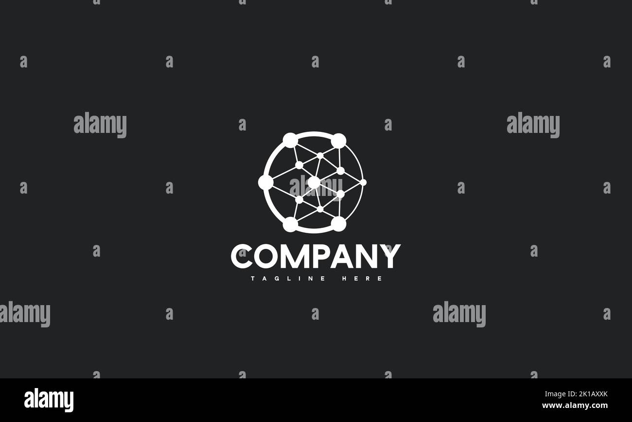 Modèle de logo lettre C minimal Illustration de Vecteur