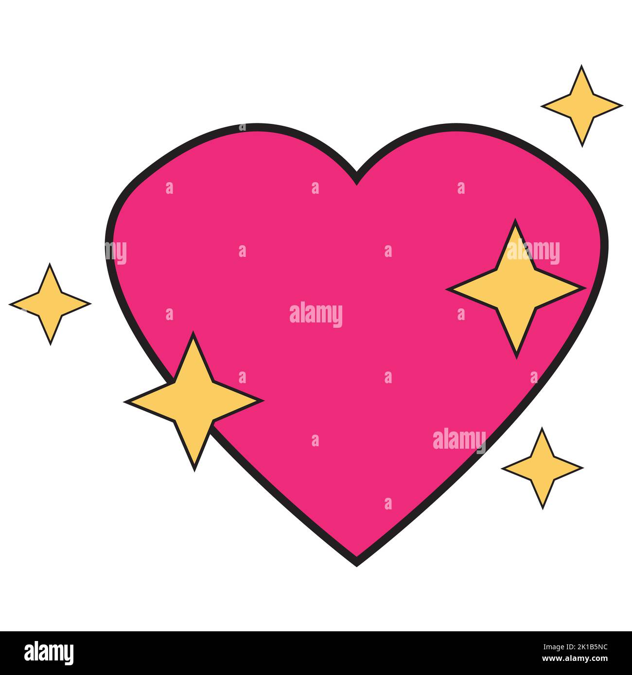 Pink heart emoji Banque d'images détourées - Alamy