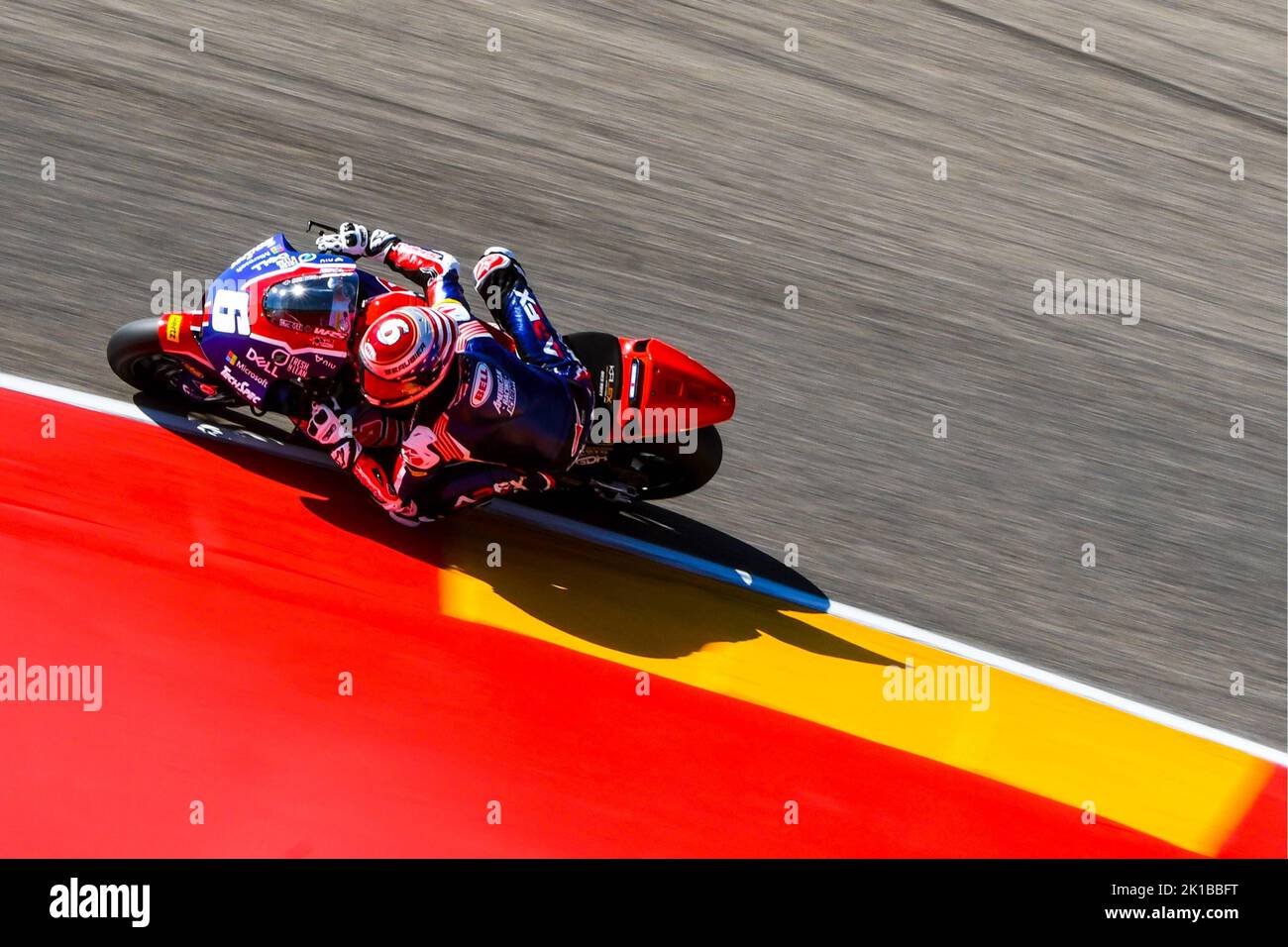 Aragon, Espagne. 17th septembre 2022. CAMERON BEAUBIER (6) des Etats-Unis et course américaine pendant la MOTO 2 Free Practice 3 du Grand Prix d'Aragon à Motorland course d'Aragon à Alcañiz, Espagne sur 17 septembre 2022 (photo: Alvaro Sanchez) Credit: CORDON PRESS/Alay Live News Credit: CORDON PRESS/Alay Live News Banque D'Images