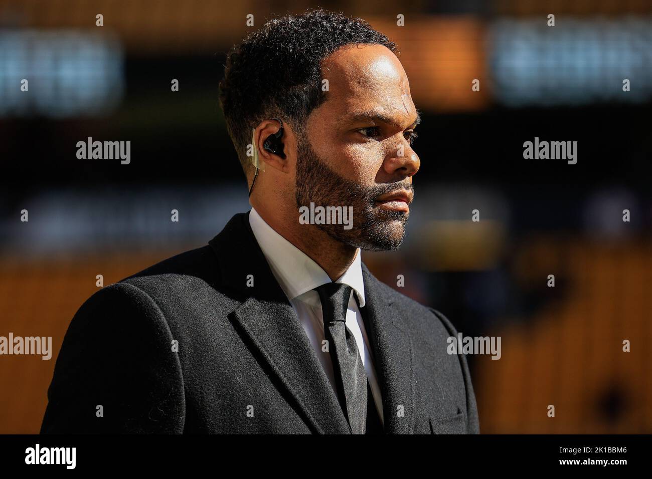 Wolverhampton, Royaume-Uni. 17th septembre 2022. TV Pundit Joleon Lescott avant le match de la première Ligue Wolverhampton Wanderers contre Manchester City à Molineux, Wolverhampton, Royaume-Uni, 17th septembre 2022 (photo de Conor Molloy/News Images) à Wolverhampton, Royaume-Uni, le 9/17/2022. (Photo de Conor Molloy/News Images/Sipa USA) crédit: SIPA USA/Alay Live News Banque D'Images