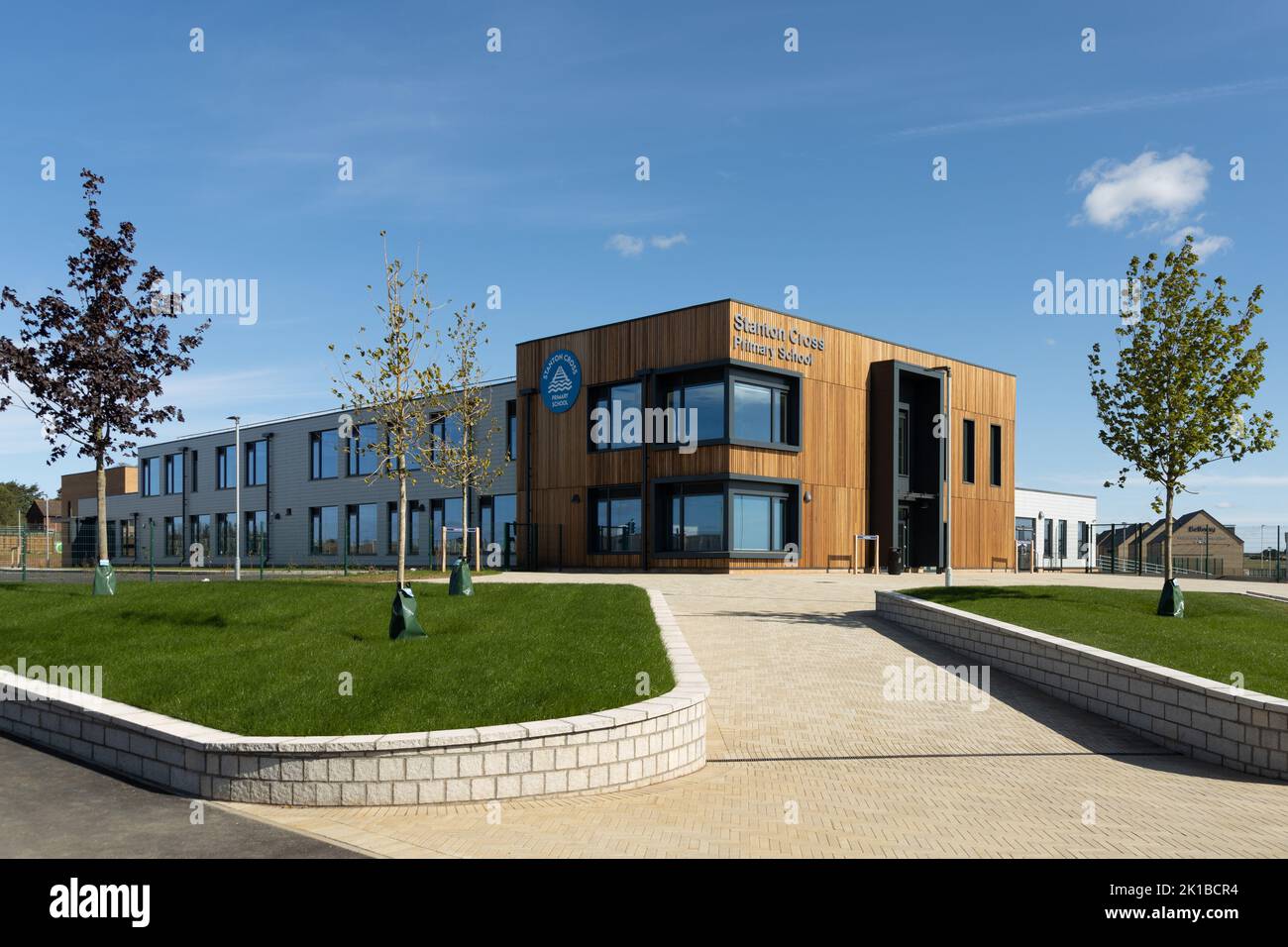 La nouvelle école primaire de Stanton Cross, Wellingborough Banque D'Images