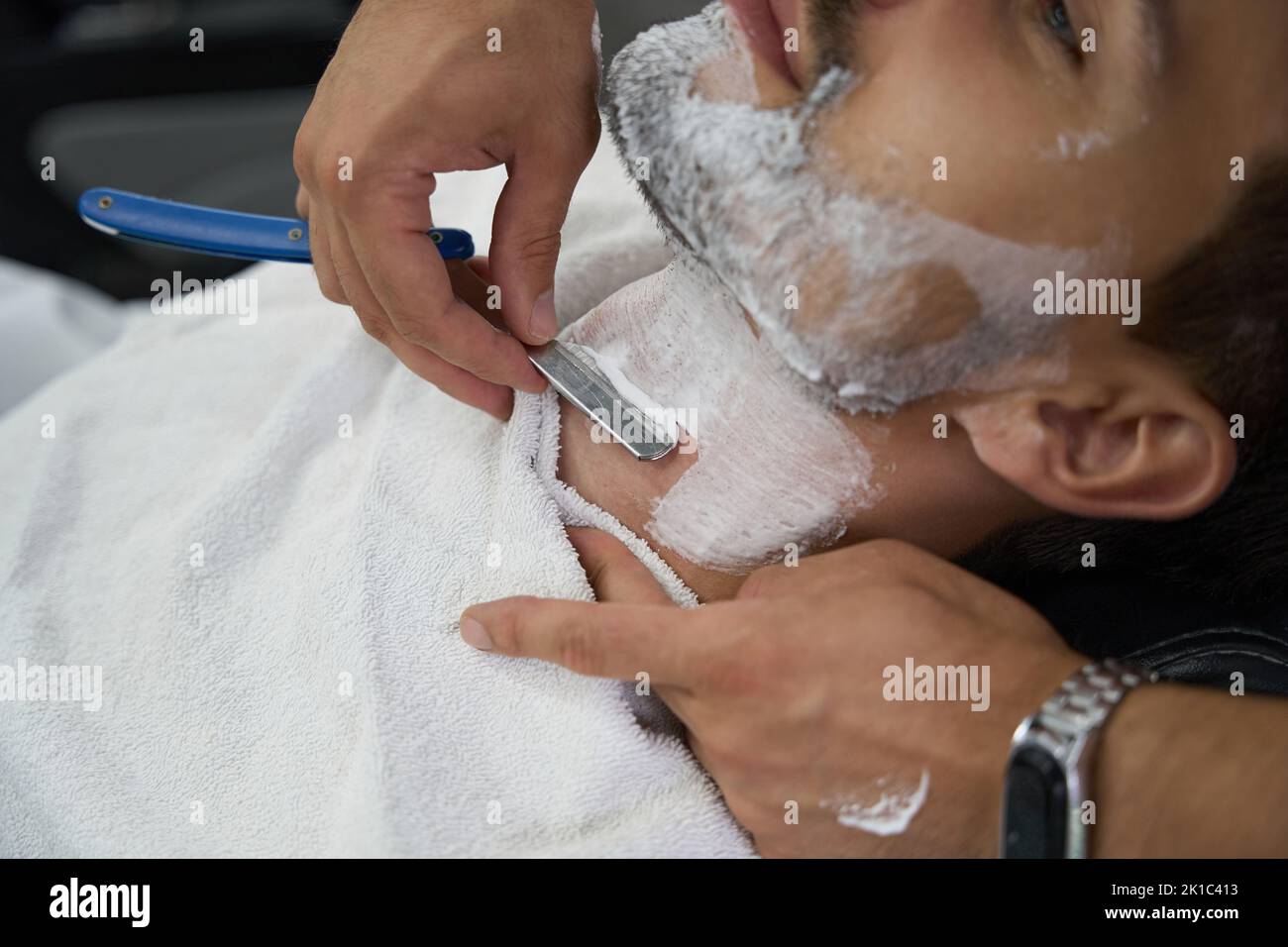 Le Rasage Service de rasage pour gentleman Banque de photographies et d’images à ...