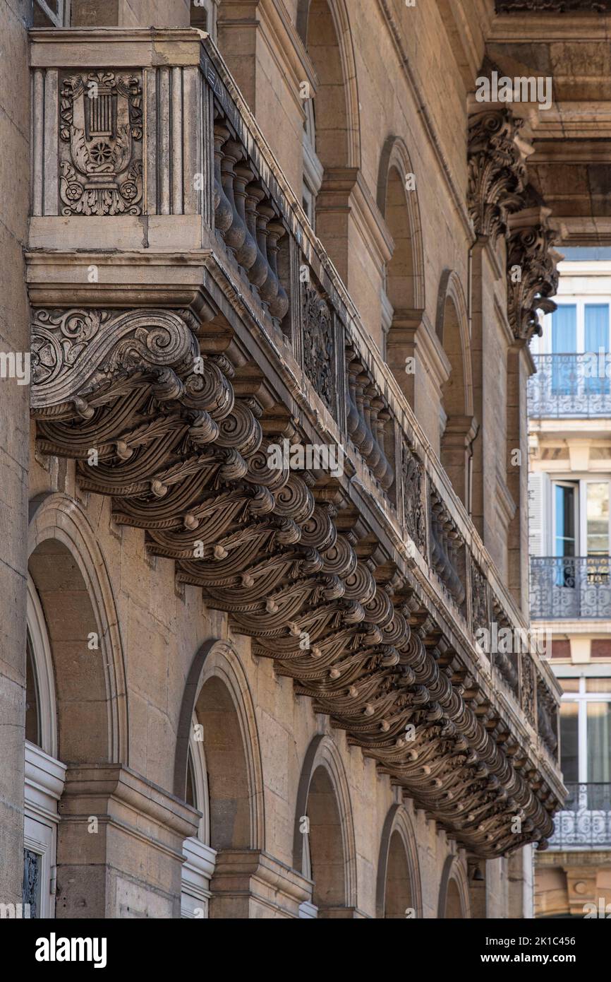Détail de l'architecture des bâtiments de la ville de Dijon Banque D'Images