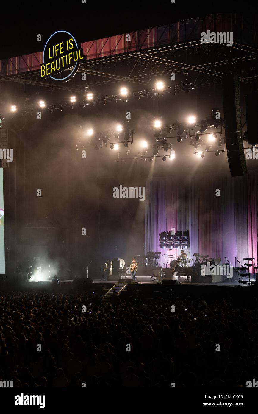 Las Vegas, Nevada, États-Unis. 16th septembre 2022. Les Arctic Monkeys photographiés au Life is Beautiful Music festival dans le centre-ville de Las Vegas, à Las Vegas, NV, sur 16 septembre 2022. Crédit : photos du PIB/Punch des médias/Alamy Live News Banque D'Images Las Vegas, Nevada, États-Unis. 16th septembre 2022. Les Arctic Monkeys photographiés au Life is Beautiful Music festival dans le centre-ville de Las Vegas, à Las Vegas, NV, sur 16 septembre 2022. Crédit : photos du PIB/Punch des médias/Alamy Live News Banque D'Images