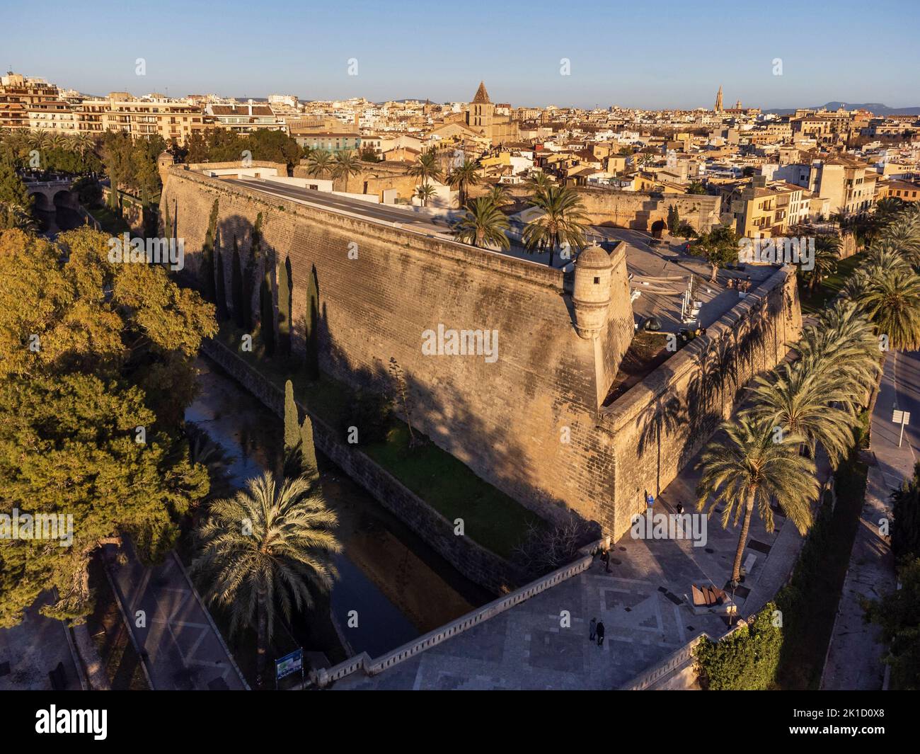 Es Baluard Museu d Art Contemporani, - bastion Renaissance de Sant Pere, 16th siècle -, palma, Majorque, Iles Baléares, Espagne. Banque D'Images