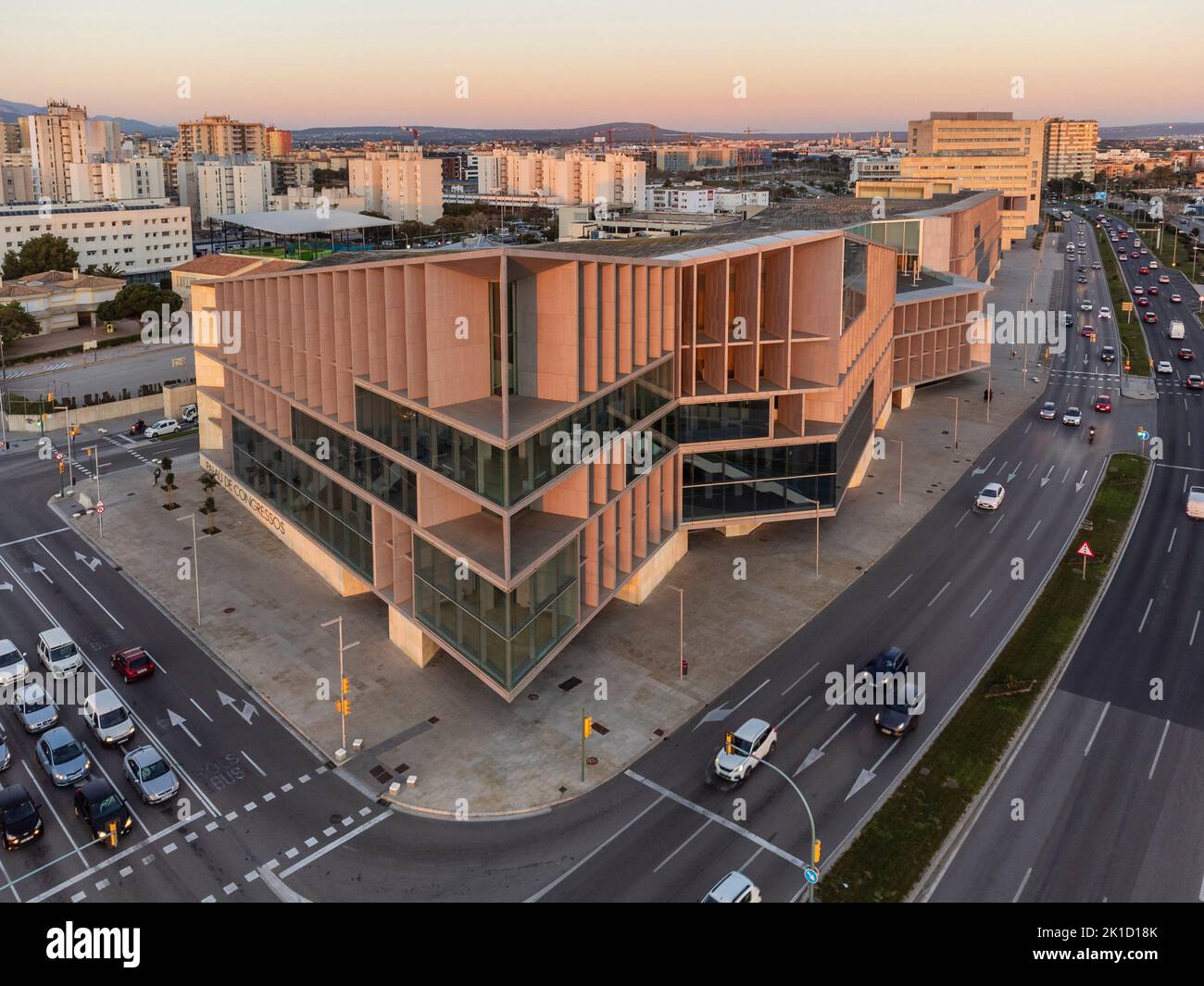 Palais des congrès de Palma, 21st siècle, Majorque, Iles Baléares, Espagne. Banque D'Images