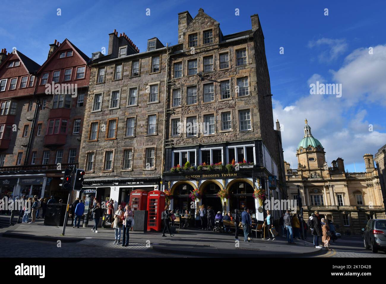 Edinburgh, Écosse, Royaume-Uni, 16 septembre 2022. Vues générales prises sur le Royal Mile. Credit sst/alamy Live news Banque D'Images