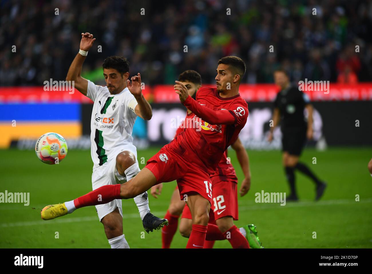 MOENCHENGLADBACH, ALLEMAGNE - 17 SEPTEMBRE 2022: Le match de football de Bundesliga Borussia Mönchengladbach contre RB Leipzig Banque D'Images