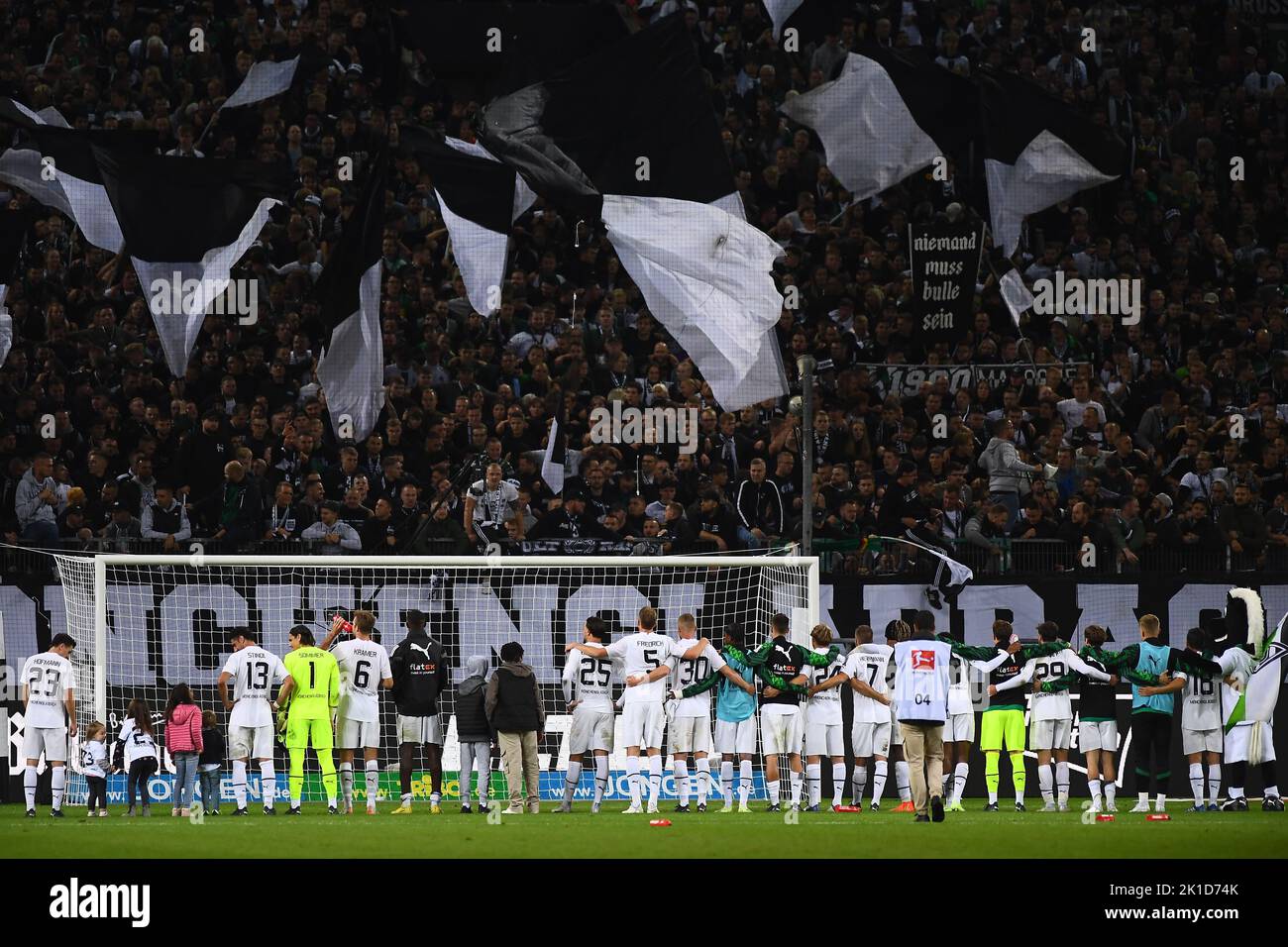 MOENCHENGLADBACH, ALLEMAGNE - 17 SEPTEMBRE 2022: Le match de football de Bundesliga Borussia Mönchengladbach contre RB Leipzig Banque D'Images