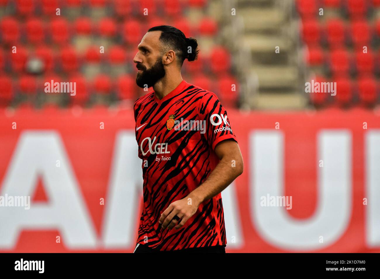 MALLORCA, ESPAGNE - SEPTEMBRE 17: Vedat Muriqui du RCD Mallorca pendant le match entre le RCD Mallorca et Almeria CF de la Liga Santander sur 17 septembre 2022 à visiter le stade de Majorque son Moix à Majorque, Espagne. (Photo de Samuel Carreño/PxImages) Banque D'Images