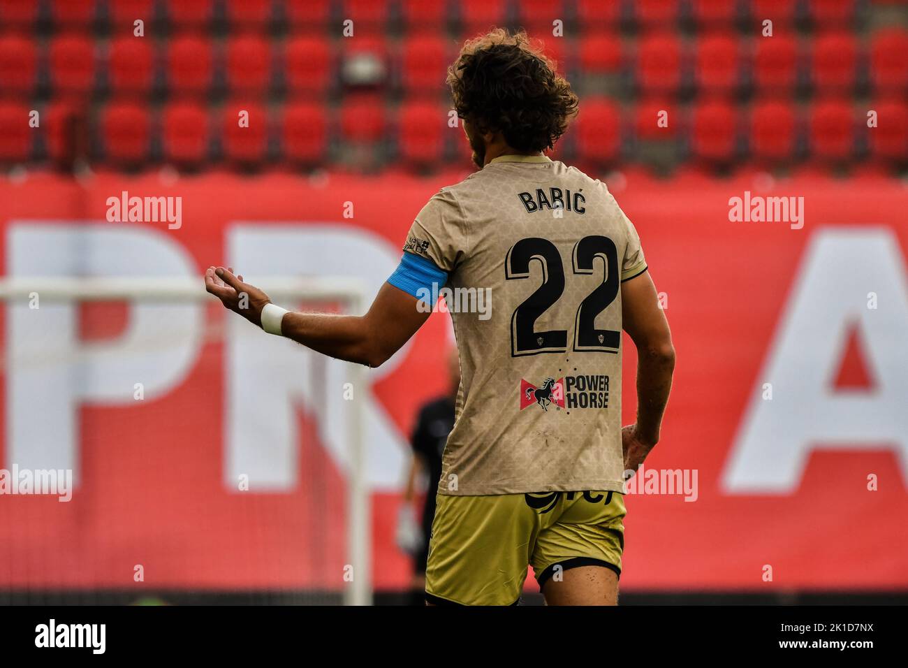 MALLORCA, ESPAGNE - SEPTEMBRE 17: Srdjan Babic d'Almeria CF pendant le match entre RCD Mallorca et Almeria CF de la Liga Santander sur 17 septembre 2022 à visiter le stade de Majorque son Moix à Majorque, Espagne. (Photo de Samuel Carreño/PxImages) Banque D'Images