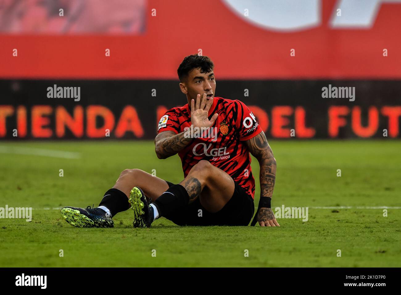 MALLORCA, ESPAGNE - SEPTEMBRE 17: Antonio Sanchez du RCD Mallorca pendant le match entre le RCD Mallorca et Almeria CF de la Liga Santander sur 17 septembre 2022 à visiter le stade de Majorque son Moix à Majorque, Espagne. (Photo de Samuel Carreño/PxImages) Banque D'Images