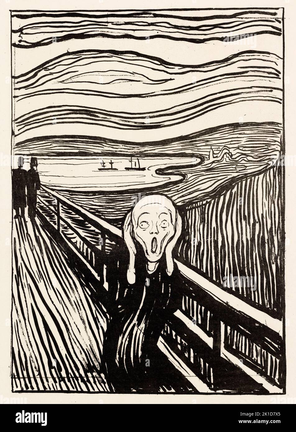 La crème. Edvard Munch. 1895. Banque D'Images
