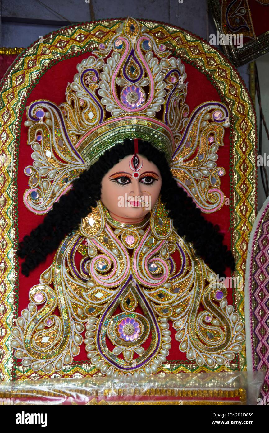 L'UNESCO a classé Durga Puja comme le plus grand festival culturel de kolkata en Inde. Banque D'Images