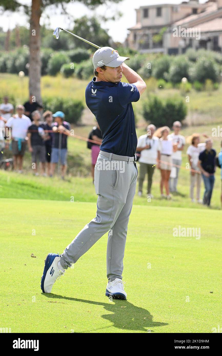 Matt Fitzpatrick pendant 79 Open d'Italia Golf Match, Marco Simone Golf Club, 16 septembre 2022 (photo par AllShotLive/Sipa USA) crédit: SIPA USA/Alay Live News Banque D'Images