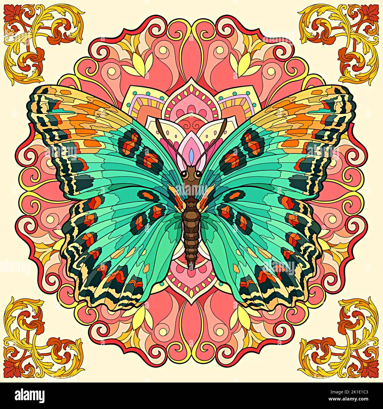 Coloriage Mandala Papillon à imprimer Gratuit - Objectif Maternelle