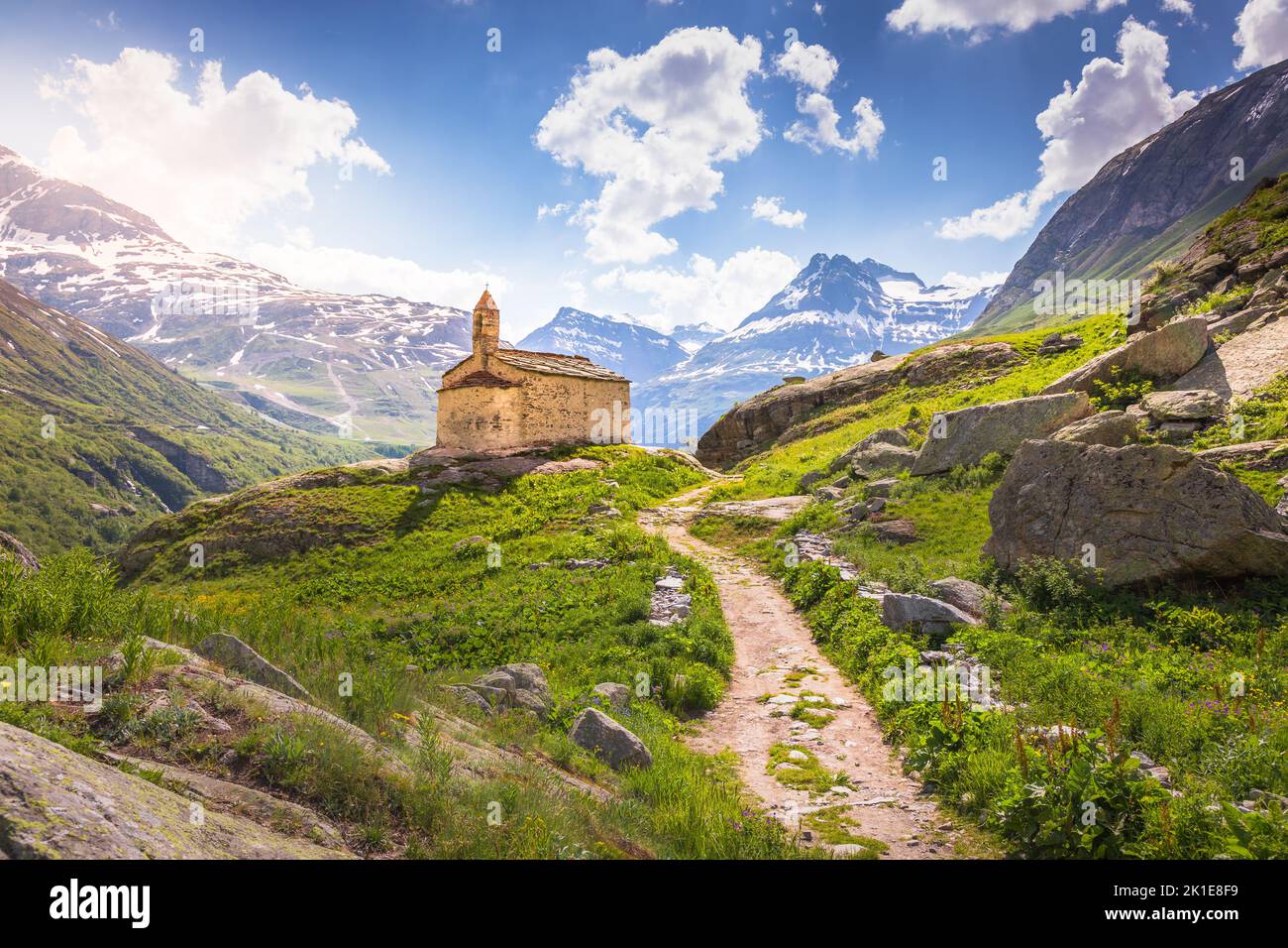 Chapelle Sainte Marguerite à l'Ecot, hameau de Bonneval sur Arc, alpes françaises Banque D'Images