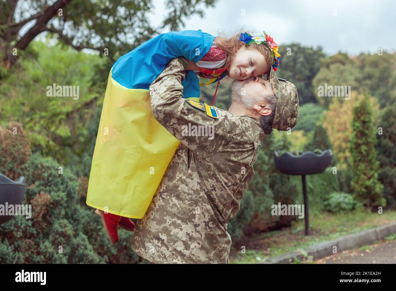 Drapeau Ukrainien Aux Couleurs De L'armée – Signé – Souvenir ZSU – Slava Ukraine 2022-2024 – Thème Militaria