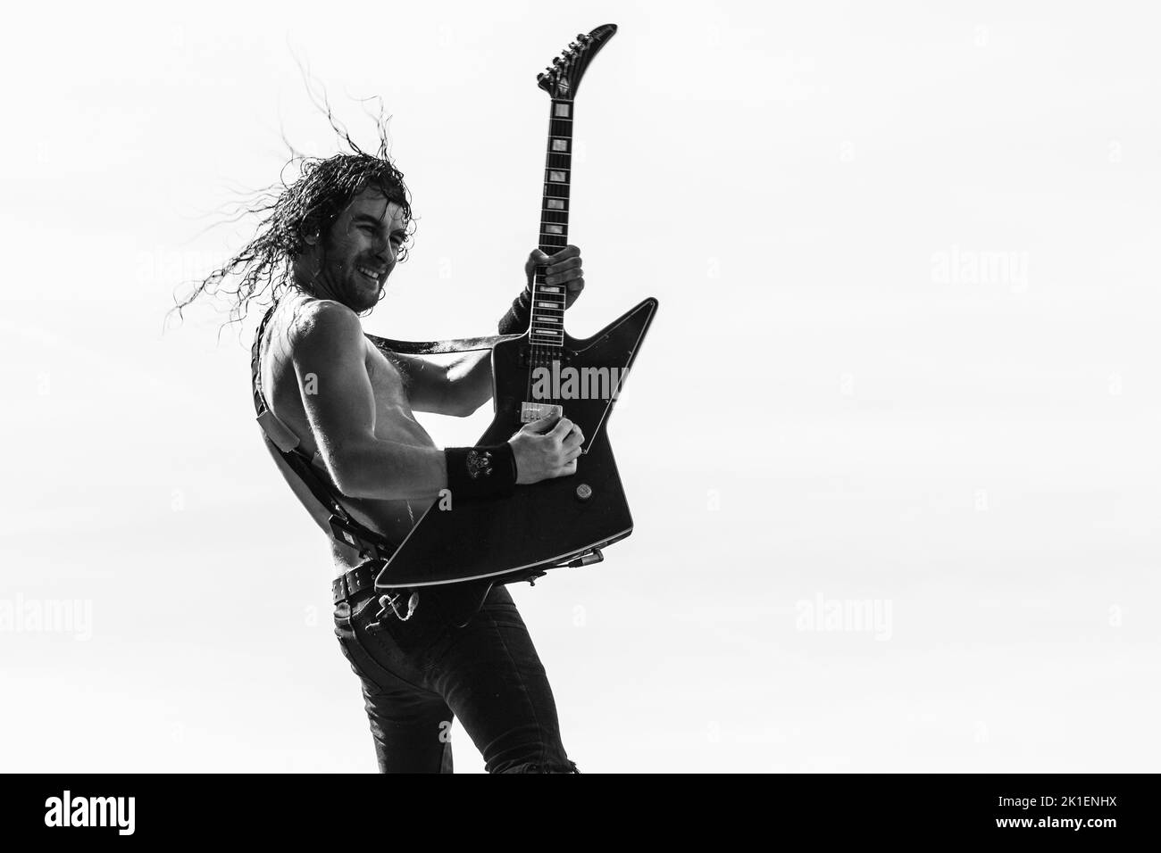 AIRBOURNE HELLFEST Festival, Clisson, FRANCE , 20/06/2015 Florent 'MrCrash' B. Banque D'Images