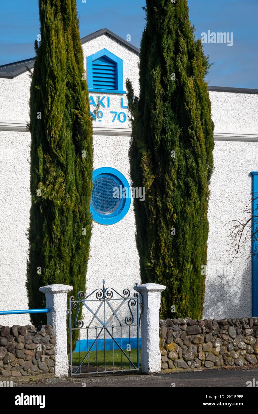 Otangaki Masonic Lodge, Ashurst, Manawatu, Île du Nord, Nouvelle-Zélande Banque D'Images