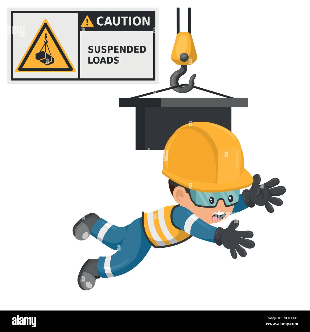 Accident industriel Banque d'images vectorielles - Alamy