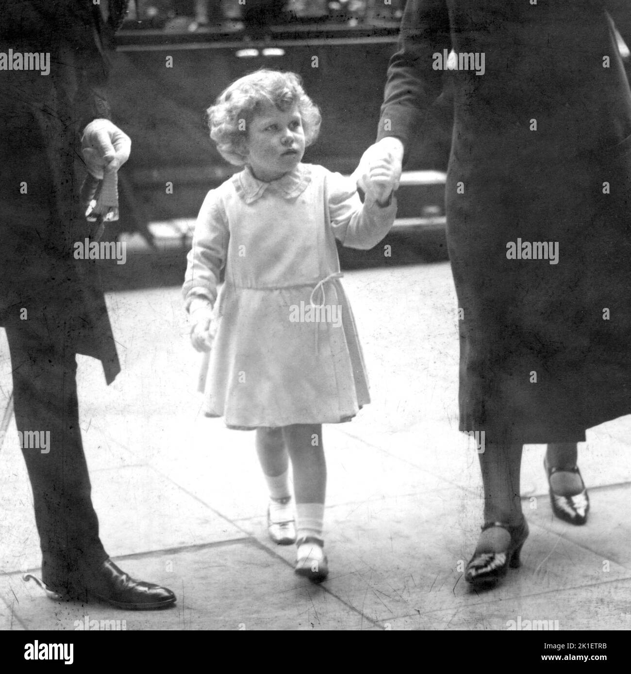 Photo du dossier datée du 29/05/1930 de la princesse Elizabeth (maintenant la reine Elizabeth II) arrivant à Olympia pour le tournoi royal. Date de publication: Dimanche 18 septembre 2022.. Le crédit photo devrait indiquer : PA Wire Banque D'Images