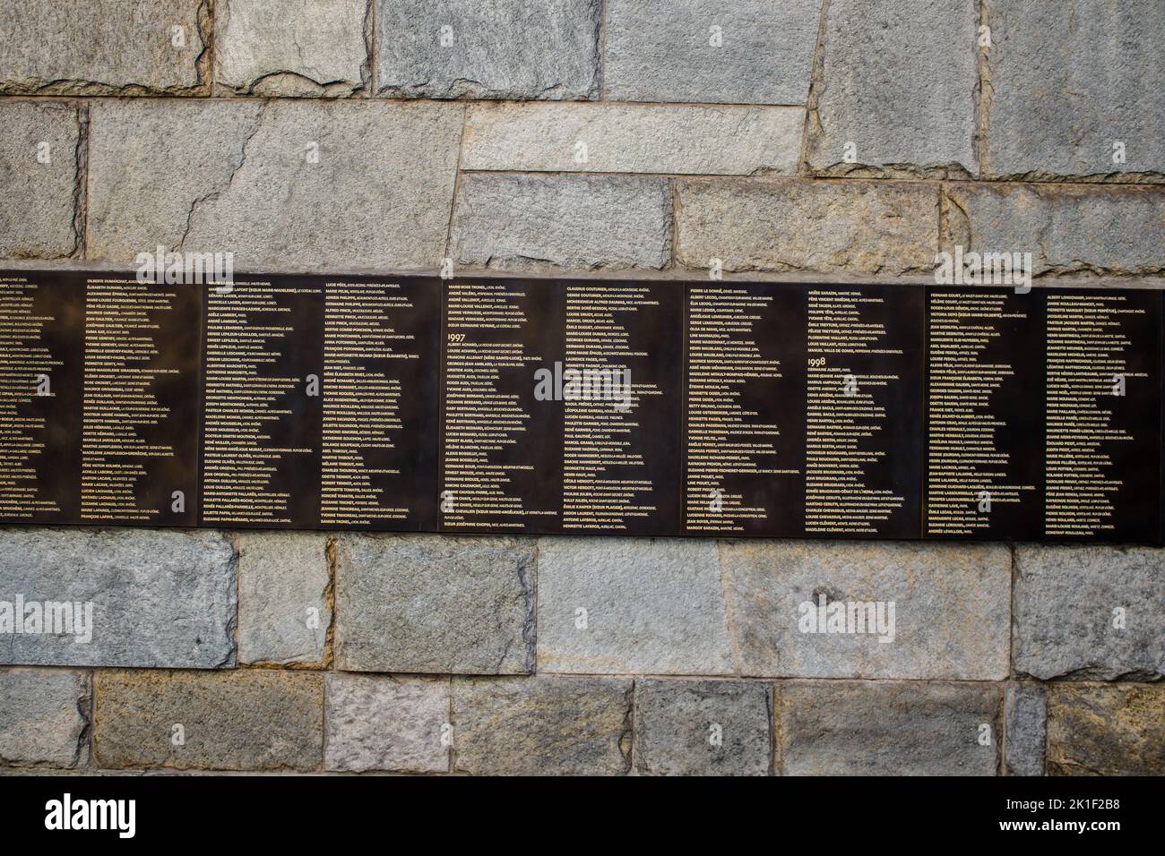 Paris, France - 14 septembre 2022 le Mémorial de la Shoah est un lieu de commémoration du génocide des Juifs, situé à Paris en France Banque D'Images