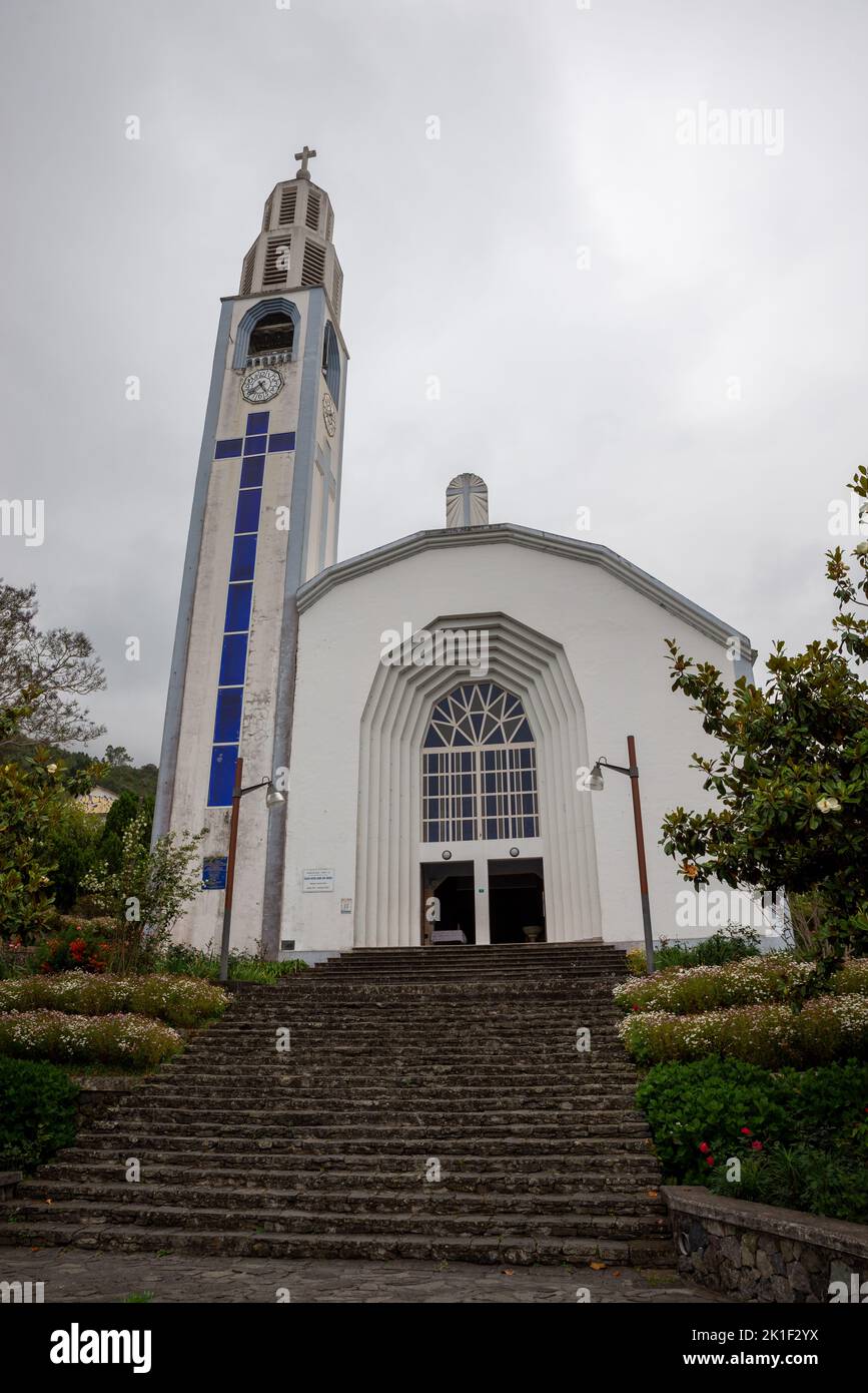 Église catholique de Cilaos, Île de la Réunion, France Banque D'Images