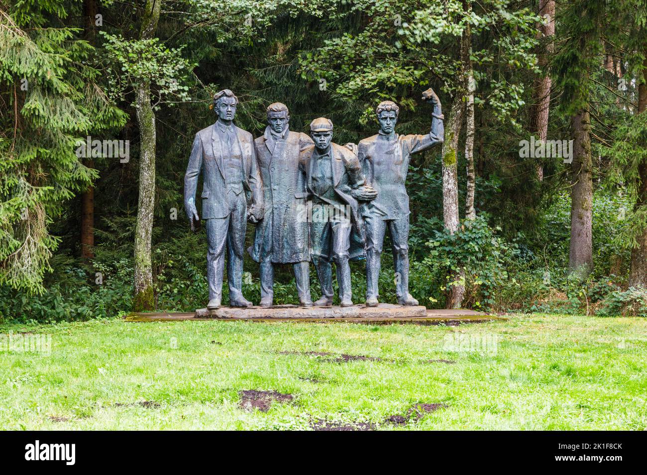 Sculpture de l'ère soviétique et de reliques idéologiques soviétiques. Druskininkai, Lituanie, 12 septembre 2022 Banque D'Images