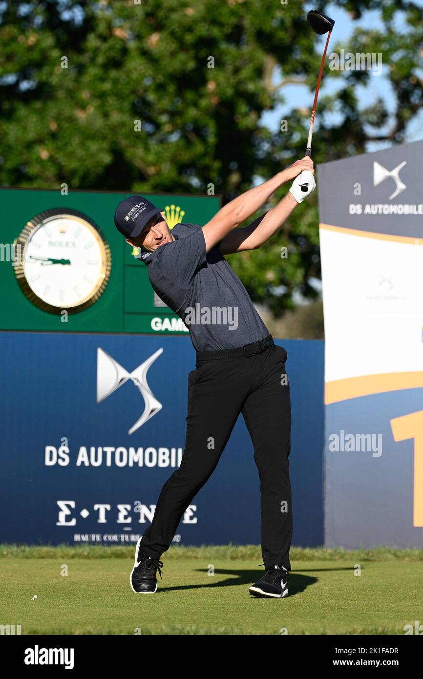 Stefano Mazzoli (ITA) pendant le DS automobiles Italian Golf Open 2022 au Marco Simone Golf Club sur 18 septembre 2022 à Rome Italie. Banque D'Images