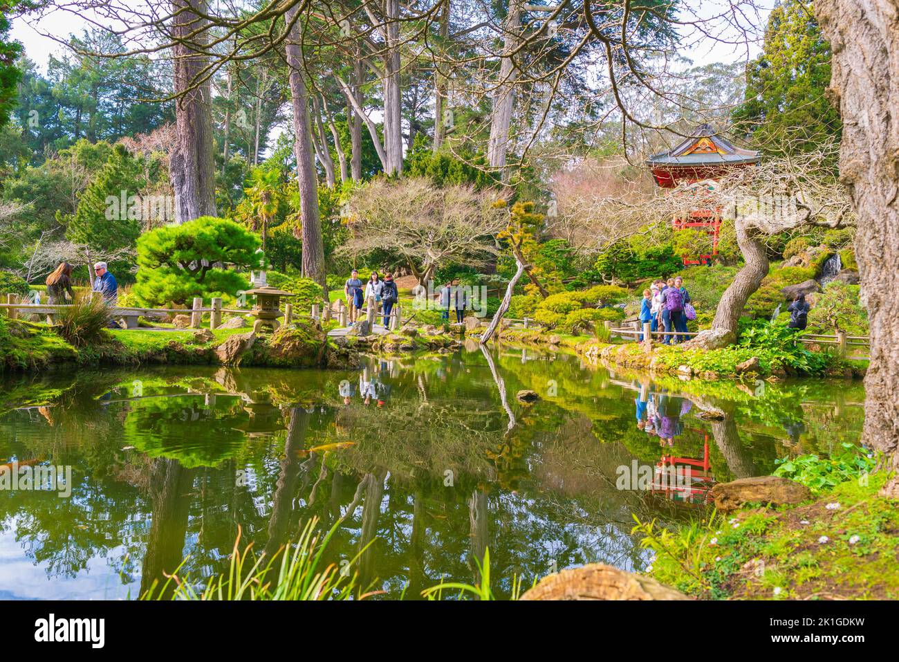 Jardin de thé japonais San Francisco, Californie, EUA Banque D'Images