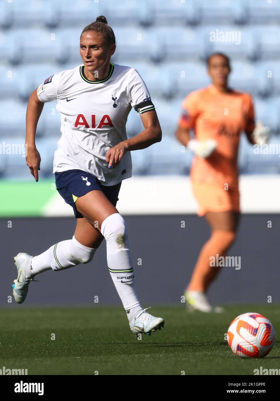 Leicester, Royaume-Uni. 18th septembre 2022. Shelina Zadorsky de Tottenham Hotspur pendant le match de Super League féminin de FA au King Power Stadium de Leicester. Crédit photo à lire: Darren Staples / Sportimage crédit: Sportimage / Alay Live News Banque D'Images