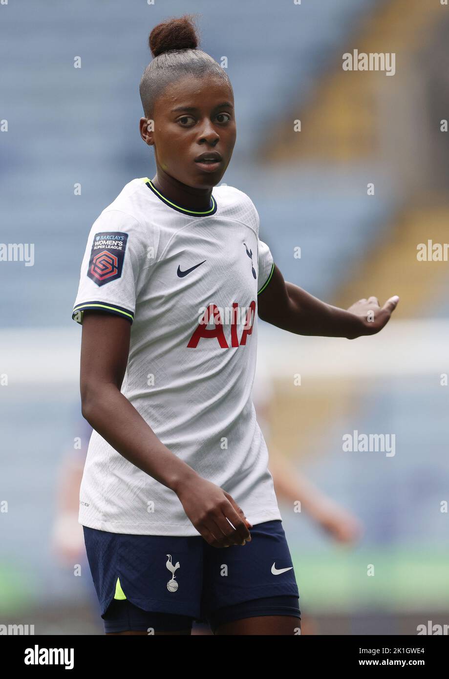 Leicester, Royaume-Uni. 18th septembre 2022. Jessica Naz de Tottenham Hotspur pendant le match de Super League féminin de la FA au King Power Stadium, Leicester. Crédit photo à lire: Darren Staples / Sportimage crédit: Sportimage / Alay Live News Banque D'Images