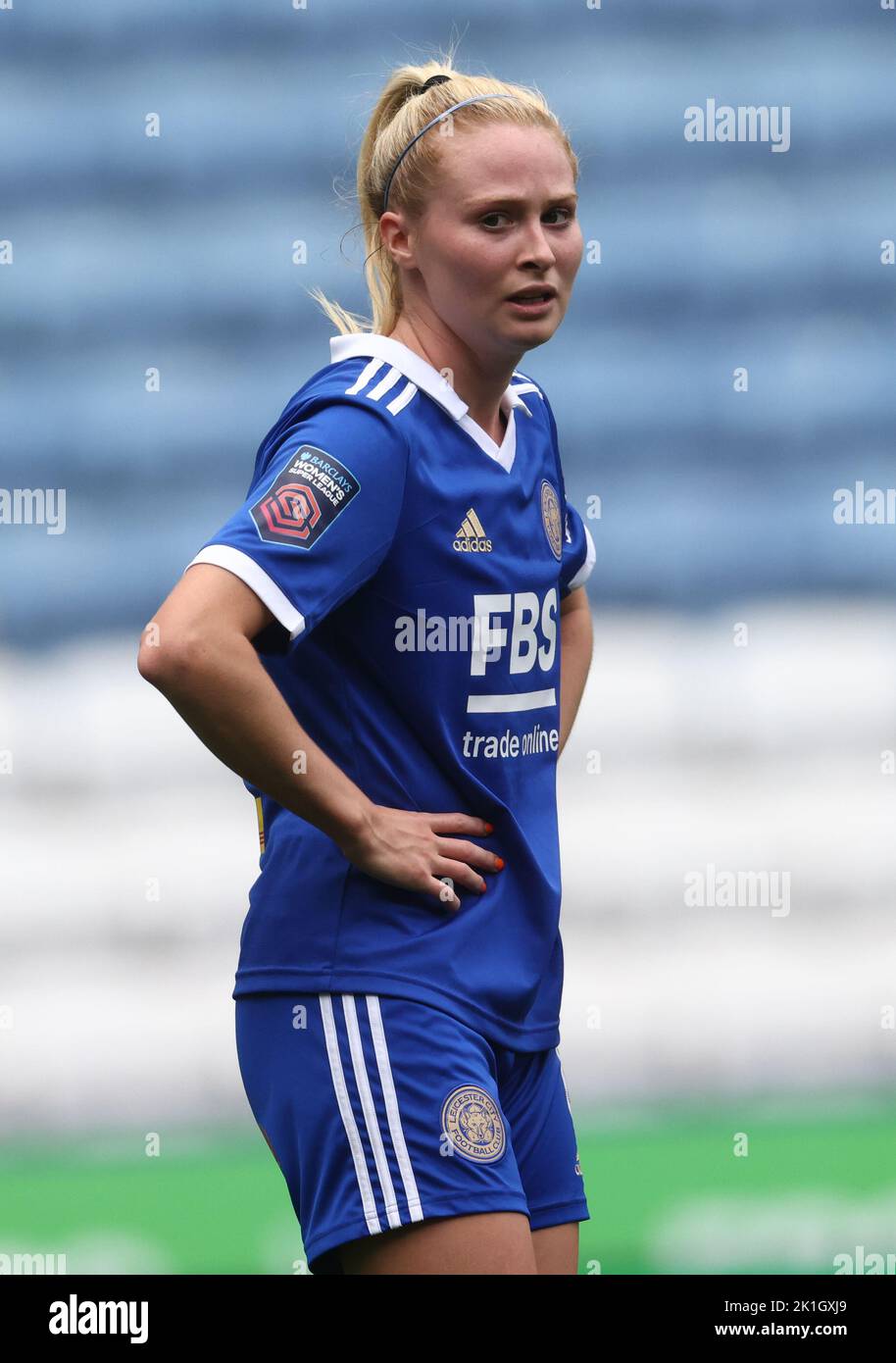 Leicester, Royaume-Uni. 18th septembre 2022. Molly Pike de Leicester City pendant le match de la Super League des femmes de la FA au King Power Stadium de Leicester. Crédit photo à lire: Darren Staples / Sportimage crédit: Sportimage / Alay Live News Banque D'Images