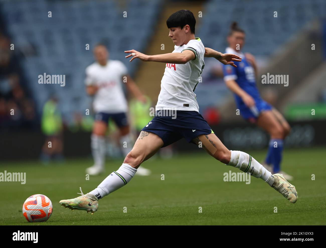 Leicester, Royaume-Uni. 18th septembre 2022. Ashleigh Neville de Tottenham Hotspur pendant le match de Super League féminin de FA au King Power Stadium, Leicester. Crédit photo à lire: Darren Staples / Sportimage crédit: Sportimage / Alay Live News Banque D'Images