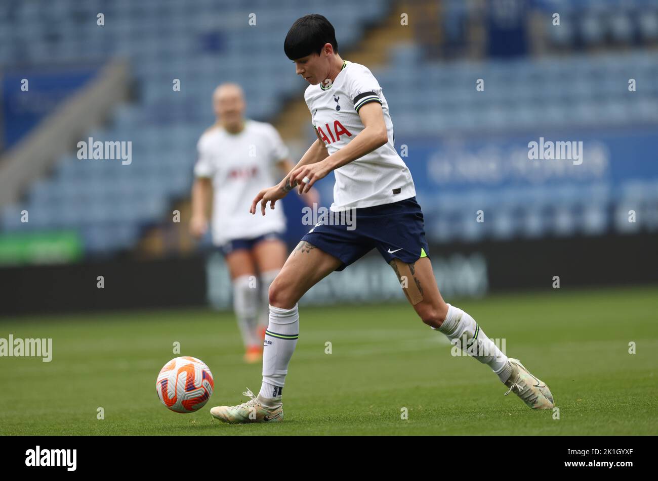 Leicester, Royaume-Uni. 18th septembre 2022. Ashleigh Neville de Tottenham Hotspur pendant le match de Super League féminin de FA au King Power Stadium, Leicester. Crédit photo à lire: Darren Staples / Sportimage crédit: Sportimage / Alay Live News Banque D'Images