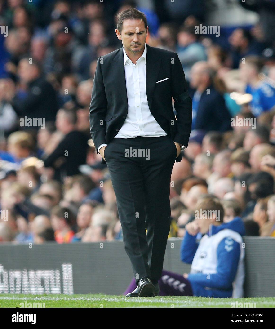 Liverpool, Angleterre, le 18th septembre 2022. Frank Lampard directeur d'Everton pendant le match de la Premier League à Goodison Park, Liverpool. Le crédit photo devrait se lire: Lexy Ilsley / Sportimage Banque D'Images