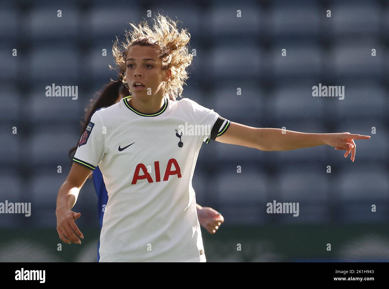 Leicester, Royaume-Uni. 18th septembre 2022. Celin Bizet Ildhus¿y de Tottenham Hotspur pendant le match de la Super League des femmes de la FA au King Power Stadium, Leicester. Crédit photo à lire: Darren Staples / Sportimage crédit: Sportimage / Alay Live News Banque D'Images