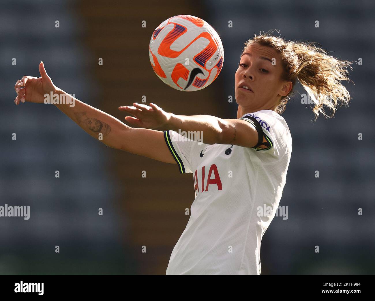 Leicester, Royaume-Uni. 18th septembre 2022. Celin Bizet Ildhus¿y de Tottenham Hotspur pendant le match de la Super League des femmes de la FA au King Power Stadium, Leicester. Crédit photo à lire: Darren Staples / Sportimage crédit: Sportimage / Alay Live News Banque D'Images