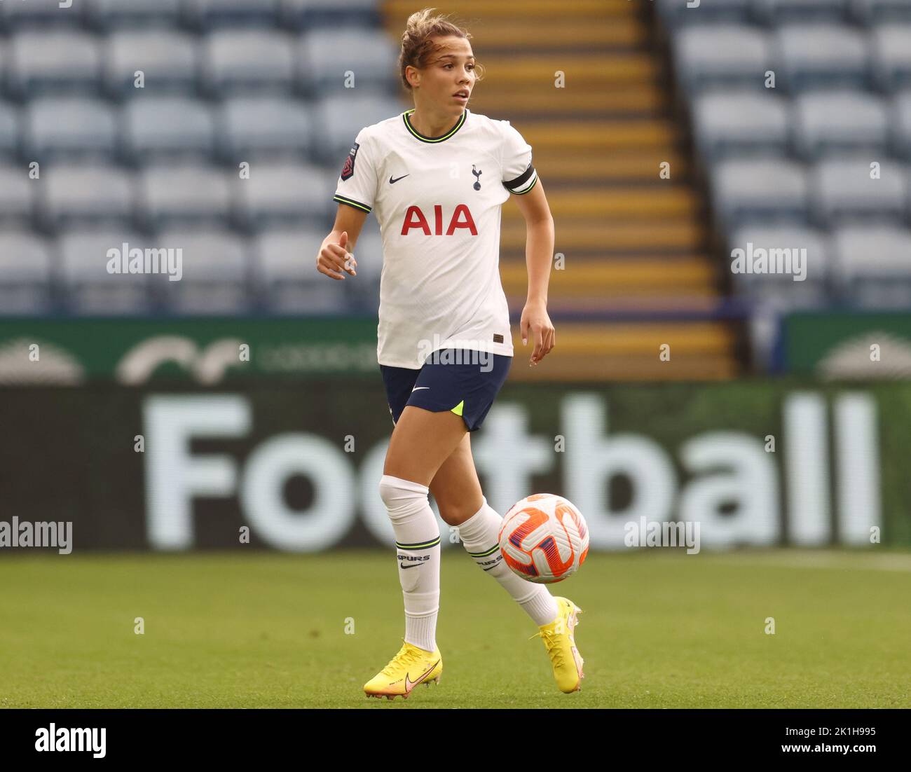 Leicester, Royaume-Uni. 18th septembre 2022. Celin Bizet Ildhus¿y de Tottenham Hotspur pendant le match de la Super League des femmes de la FA au King Power Stadium, Leicester. Crédit photo à lire: Darren Staples / Sportimage crédit: Sportimage / Alay Live News Banque D'Images