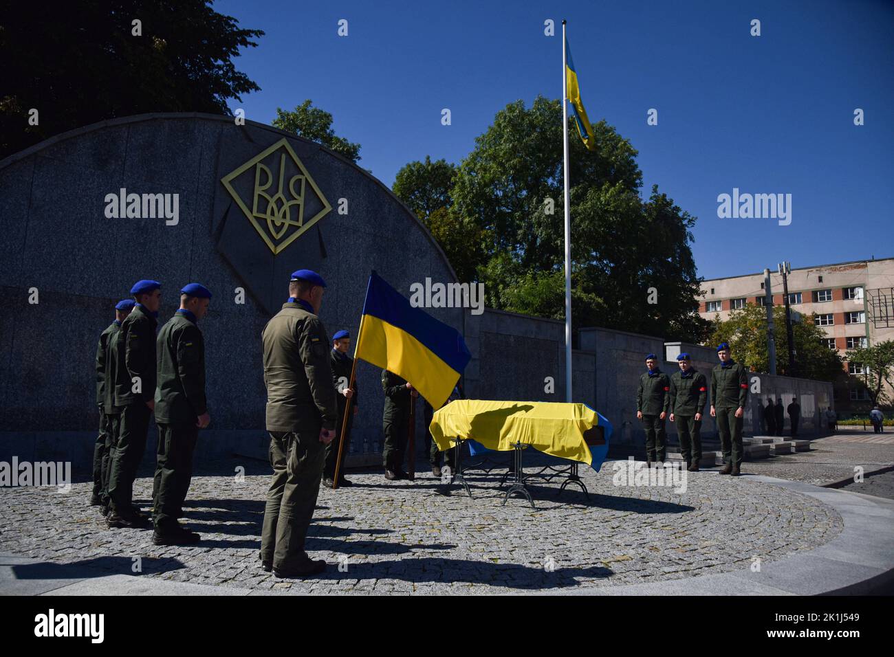 Drapeau Militaire Ukraine 24e Brigade Mécanisée - Taille 90x60 Cm, Nylon Imperméable - Neuf Avec étiquettes