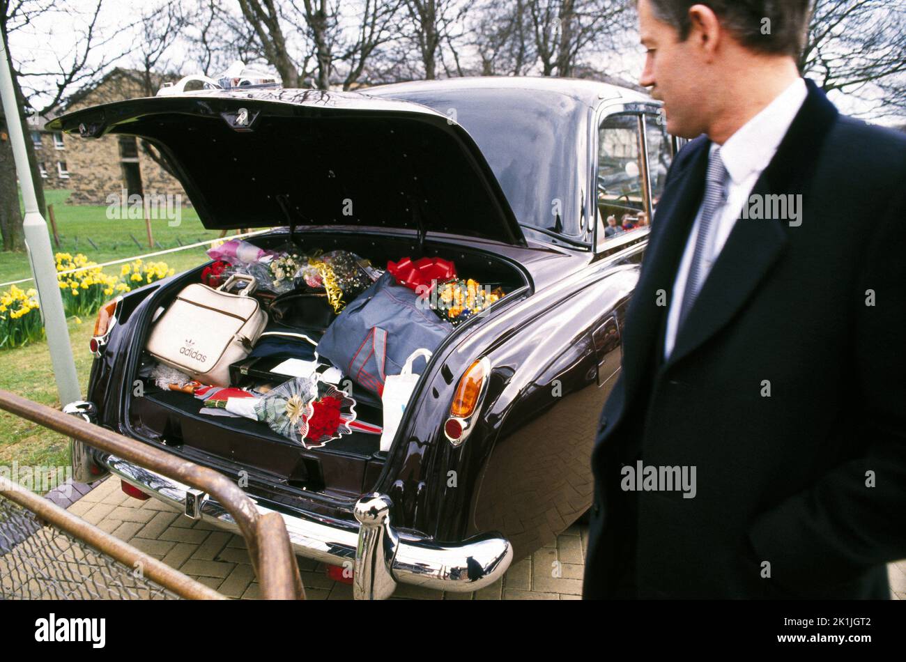 The Queen ouvre Wakefield Hospice West Yorkshire, Royaume-Uni Banque D'Images