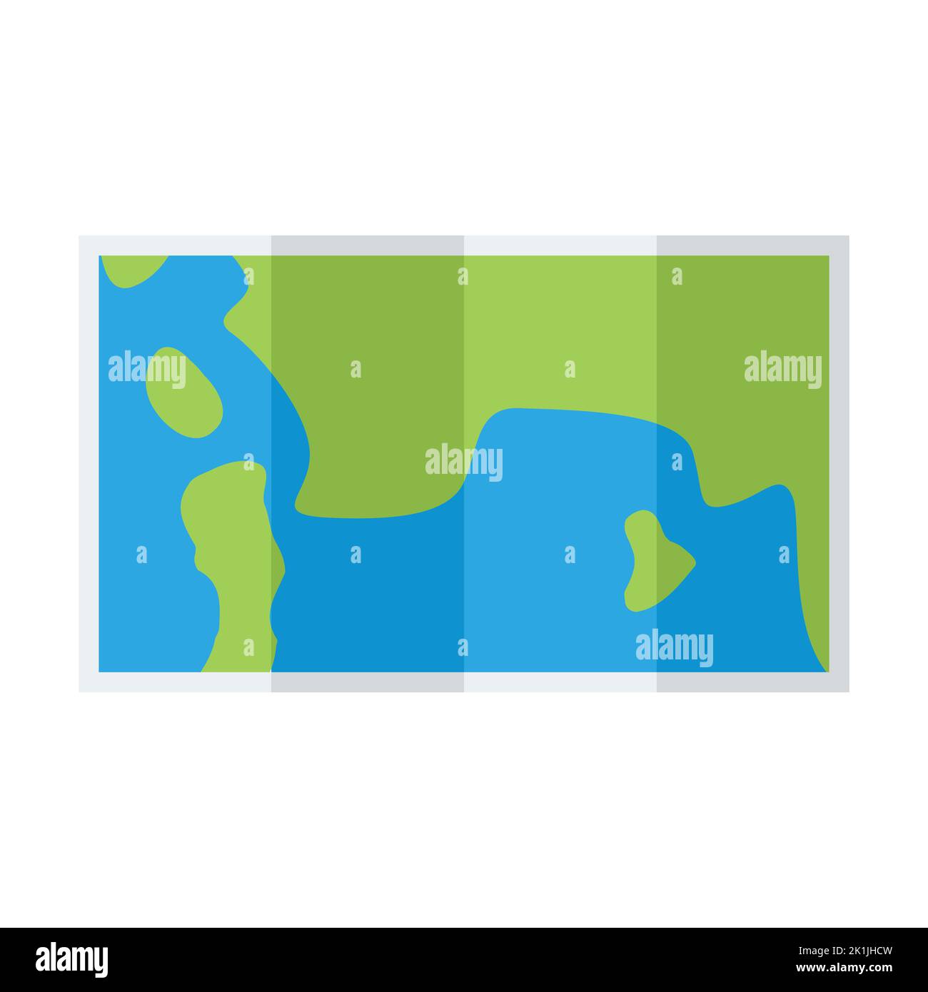 Carte simple avec papier plié pour votre conception. Illustration de Vecteur