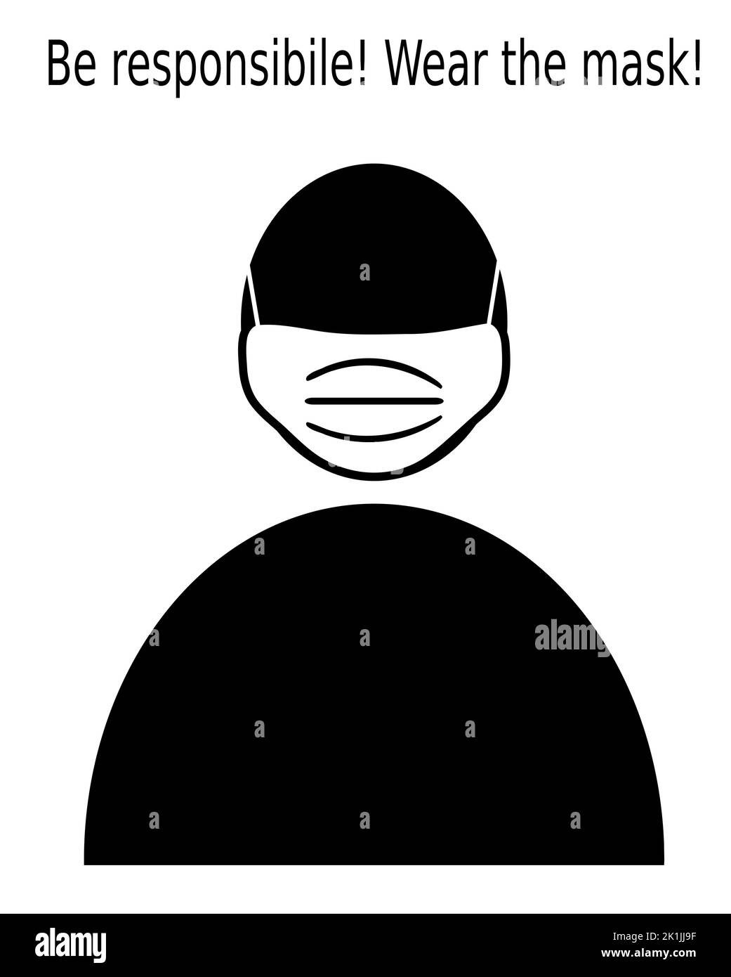 Le coronavirus ( covid-19 ) fait campagne pour être responsable Banque D'Images