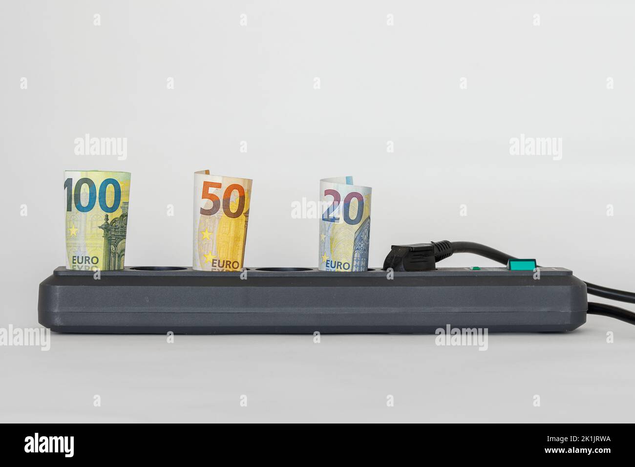 Inflation une hausse des coûts de l'énergie Banque D'Images