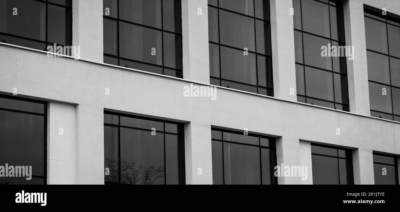 fenêtres d'un centre financier moderne. architecture d'affaires Banque D'Images