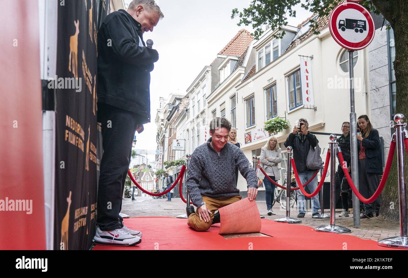 Utrecht, pays-Bas. 19th septembre 2022. 2022-09-19 11:10:08 UTRECHT - acteur Fedja van Huet sur le Filmboulevard pendant le Festival du film des pays-Bas (NFF). Utrecht sera rebaptisée capitale du cinéma des pays-Bas pour une semaine et demie, où les derniers longs métrages, documentaires, animations, courts métrages, séries et productions VR sont présentés. ANP JEROEN JUMELET pays-bas - belgique sortie crédit: ANP/Alay Live News Banque D'Images