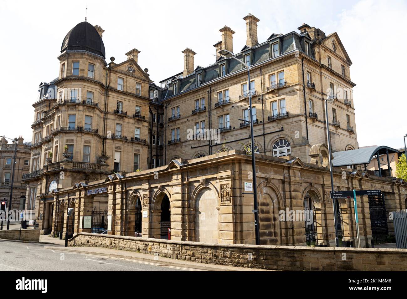 L'hôtel Midland à Bradford, West Yorkshire. Banque D'Images